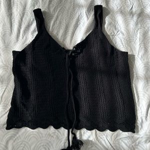 Black Old Navy Knit Crop Top